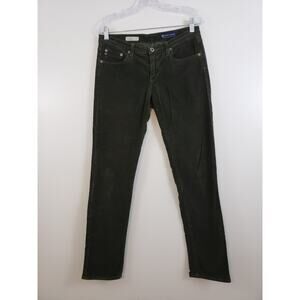 Y2K Adriano Goldschmied the Stevie Corduroy Womens Pants Size 29 Green Stretch